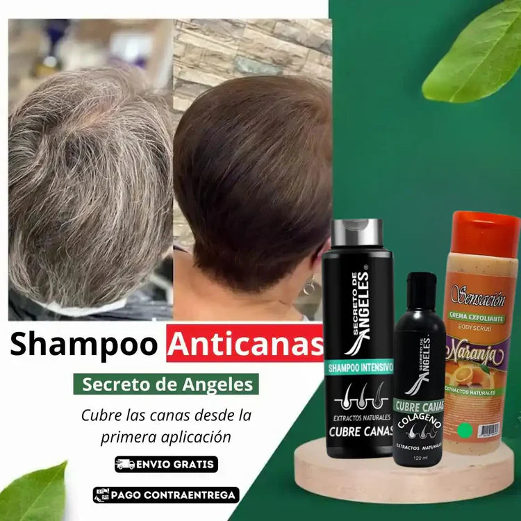 ✅💯 ¡ El Combo Perfecto para Mamá Anti-Edad Capilar-Cubrecanas+🎁Colageno+🎁 Exfoliante!e