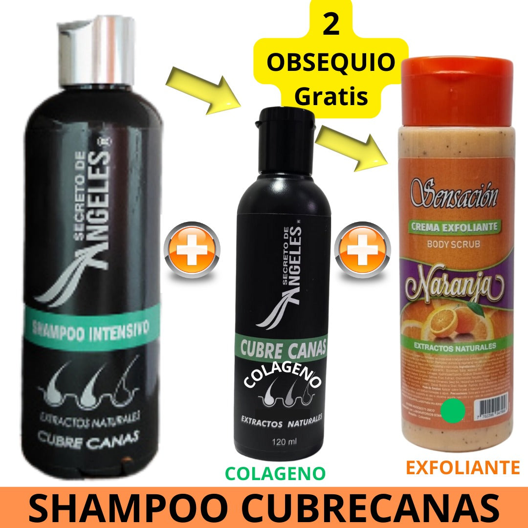 ✅💯 ¡ El Combo Perfecto para Mamá Anti-Edad Capilar-Cubrecanas+🎁Colageno+🎁 Exfoliante!e